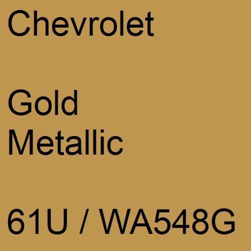 Chevrolet, Gold Metallic, 61U / WA548G.